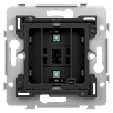 Base for a double push button, with LEDs and comfort sensors, 71 x 71
