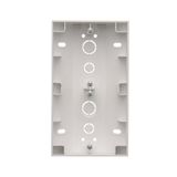 Double computer socket RJ45 cat. 6 with anti-dust cover, (module), white