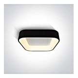 62132NA/B/V BLACK SQUARE PLAFO LED 38W CCTV IP20 230V DIM