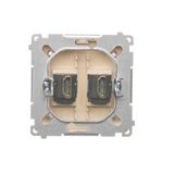 Touch panel 3 modules, Modul 1: 1 touch field, Module 2: 2 horizontal touch fields, Module 3: 4 touch fields, Fixing: horizontal, Silver mist