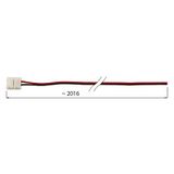 Single color LED strip connection connector 8 mm, 2 pins, 2m, for 120x3528