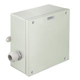 Klippon STB (Small Terminal Box), Enclosures, Height: 250 mm, Width: 250 mm, Depth: 120 mm, Material: Sheet steel, Powder-coated, Pebble grey