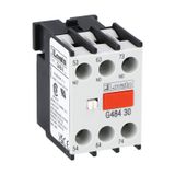 Auxiliary contact with front centre mounting. Screw terminals, for BF... series contactors, 3NO