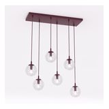 COSMO 6 BURGUNDY TRANSPARENT