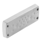 Cable entry plate, Cabtite (cable entry system), TPE, grey, Height: 58 mm, Width: 149.6 mm, Depth: 21.2 mm, -40 °C…90 °C, IP66