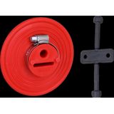 Water-pressure-tight sealing collar f.