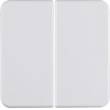 Rocker 2gang, splash-proteced flush-mtd IP44, p. white glossy