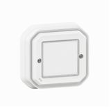 PLEXO SWITCH ON/OFF W/O WIRE, W/O BATTERY - WHITE - SURFACE