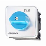 ON push-button, central mounting, 20A "START"