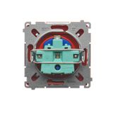 Single fiber optic socket, beige