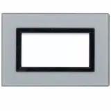 VERA44 GLASS FRONT PLATE S.GREY  4M