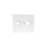 COV PLATE F/R-TV SOCK MULTIBRAND 2 OUTP IVORY