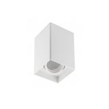 Ceiling luminaire housing RESTO, max. 10 W (LED ONLY), 80x80x125 mm, IP20, PC, white