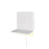 Fairfield LED wall lamp matt white with charging station