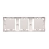 HDMI double socket, Inox, metallized