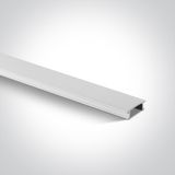 WHITE PLASTIC COVER 2m FOR SQUARE TRACK