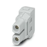 Power module, 690 V, 40 A, Number of poles: 2, Axial screw connection, Female, Required plug-in slots: 1