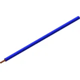 Silicone-switching strand, extremely flexible, halogen free, Cableline, 1.5 mm², 392 x 0.07 mm, blue, outer Ø 3.4 mm, 61.7555-10023