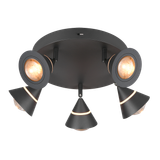 Romeo LED ceiling lamp matt black
