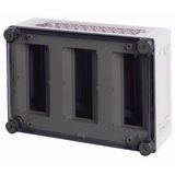AV/I43-125 MCB enclosure, IP65, mounting rail vertical, HxWxD=250x375x150mm