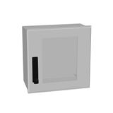 MINIPOL with glazed door + swing handle, H=400 W=400 D=200mm