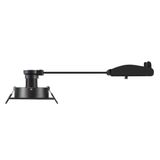 NEW TRIA® 75, recessed ceiling light, square, max. 10W GU10, black