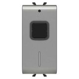 CONNECTED SWITCH ACTUATOR WITH ENERGY MEASUREMENT - 100-240 V ac 50/60 Hz - NO 16A (AC1)  240  V ac - 1 MODULO - TITANIUM - CHORUSMART