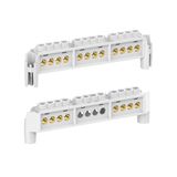 Terminal block, grey, Rated insulation voltage 690V AC, Rated insulation voltage 690V DC