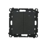 Push dimmer illuminated, black matt