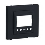 COVER PLATE F/MULTIF CHRONOTHERMOSTAT BLACK