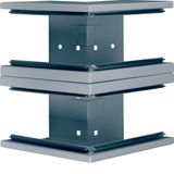 External corner of base profile for BRS 100x210mm lid 2x80mm of steel 