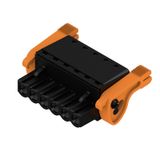 PCB plug-in connector, female plug, 5.08 mm, Number of poles: 6, 180°, PUSH IN with actuator, Clamping range, max. : 3.31 mm², Box