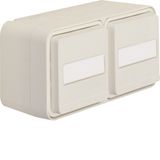 WCD + text field 2-v horizontal with housing, W.1, p.white