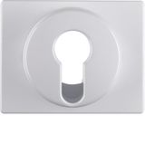 Centre plate for key switch/key push-button, arsys, p. white glossy