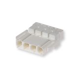 Screwless coupler 4-p plug, white