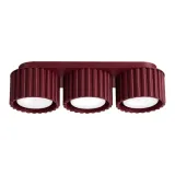 Ceiling lamp AURA 3 burgundy Gx53