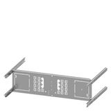 Mounting plate 3VA10 (100 A), 3VA11 (160 A), 3 or 4-pole, fixed-mounted, plug-in design RCD: