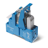 Relay interface module; 3 toggle pins 10A (= 125V DC) screw terminals