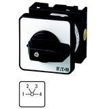 T0-2-8231/E Step switches, T0, 20 A, flush mounting, 2 contact unit(s), Contacts: 4, 60 °, maintained, Without 0 (Off) position, 1-4, Design number 8231