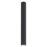 CEILING TUBE PIPE 60CM WITH ELEGANT GROOVING BLACK CARBON FOR LIVING ROOM FOR GU10