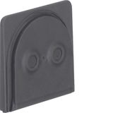 Cable entry for 2 cables, W.1, grey matt