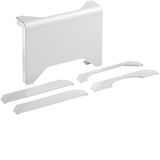 Branch on floor ducts hfr to skirting board duct SL 20x115mm traffic white