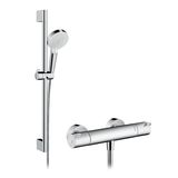 Ecostat 1001 CL shower thermostat with Crometta Vario shower set 65cm