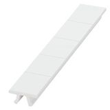 Labeling plate, front, width: 16.2 mm, snap-on mounting, white, 35 mm2