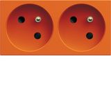 Dble sock trunk gallery 2P+E 16A orange