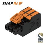 PCB plug-in connector, female plug, Pitch in mm (P): 5.00 mm, Number of poles: 3, 180°, Box