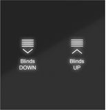 KNX pushbutton cover, single-position, with backlight, A.x/C.x, black glossy.
