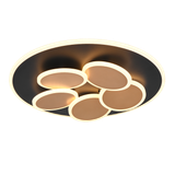 Mandala LED ceiling lamp matt black/gold
