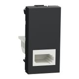 British telephone socket, New Unica, anthracite