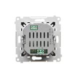 SAT-SAT-RTV double aerial socket, (module), Simon 24, IP20, black matt